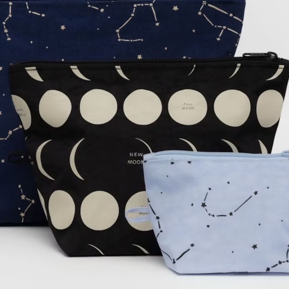 NWT Baggu Moon Medium Go Pouch